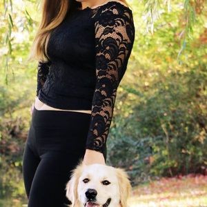 Black Lace Top